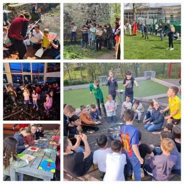 Колаж от пътуването на класа