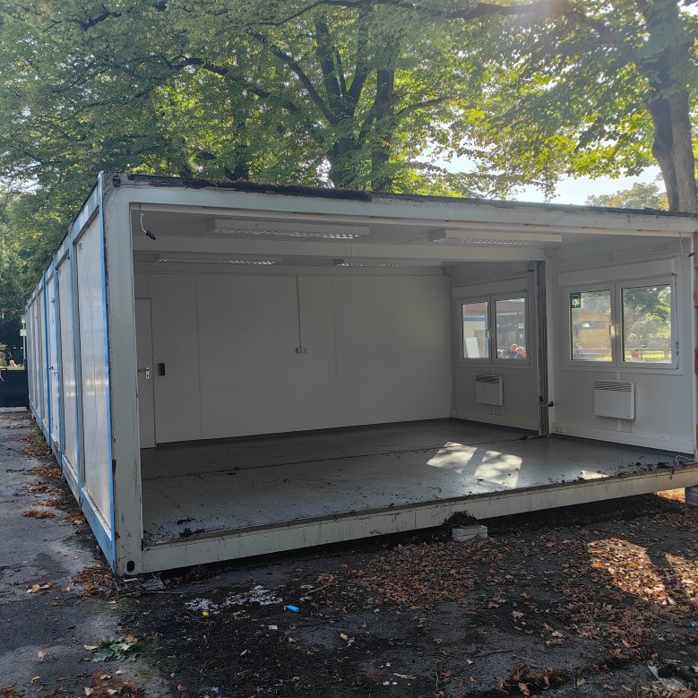 Only half classrooms in the schoolyard